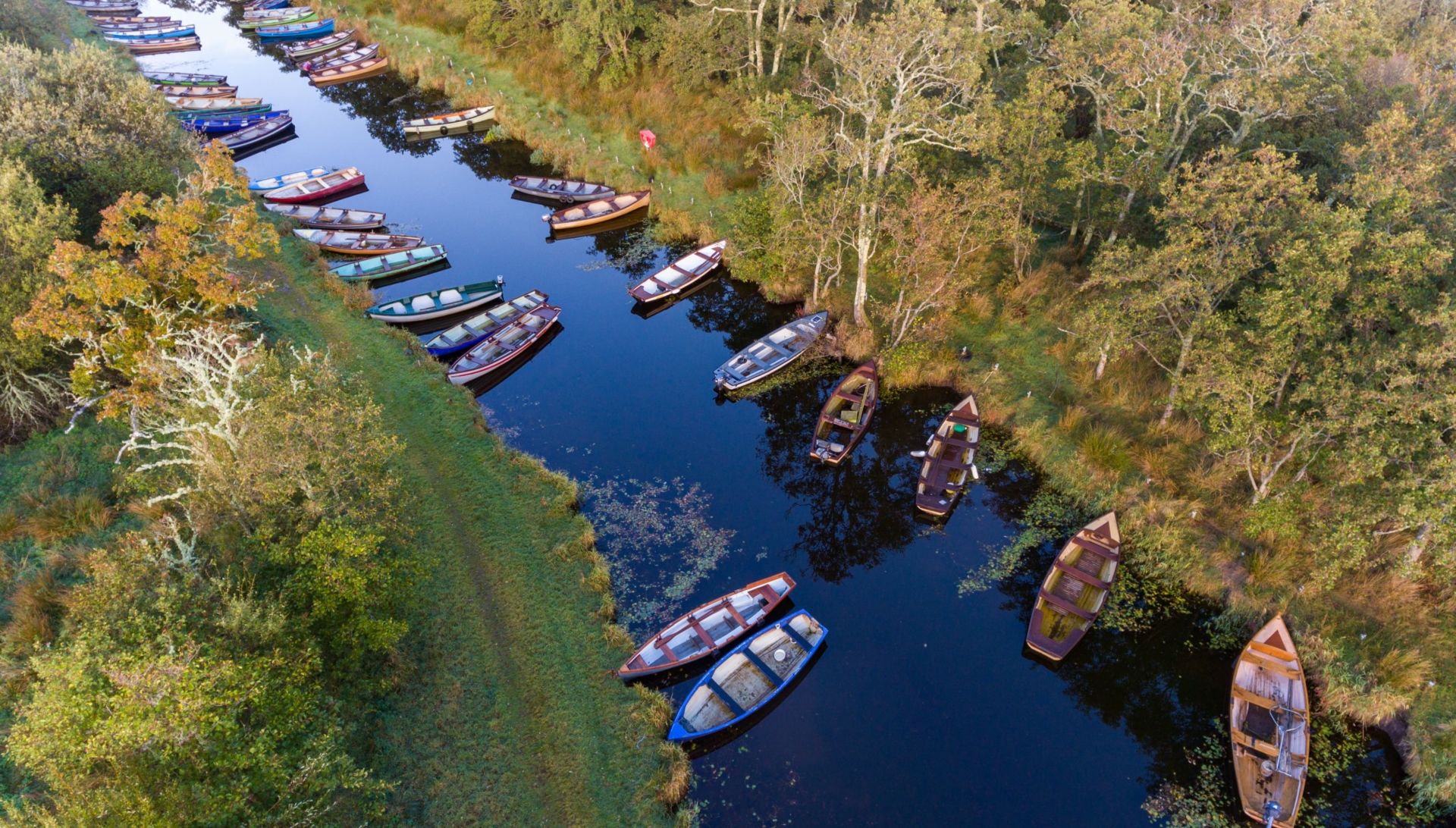 Bateaux de pecheurs, parc national de Killarney