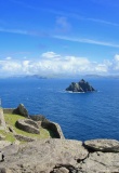 Vue sur Little Skellig depuis l'île de Skellig Michael