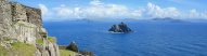 Vue sur Little Skellig depuis l'île de Skellig Michael