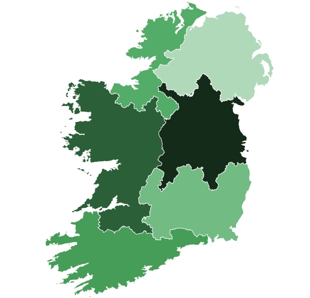 Carte de l'Irlande